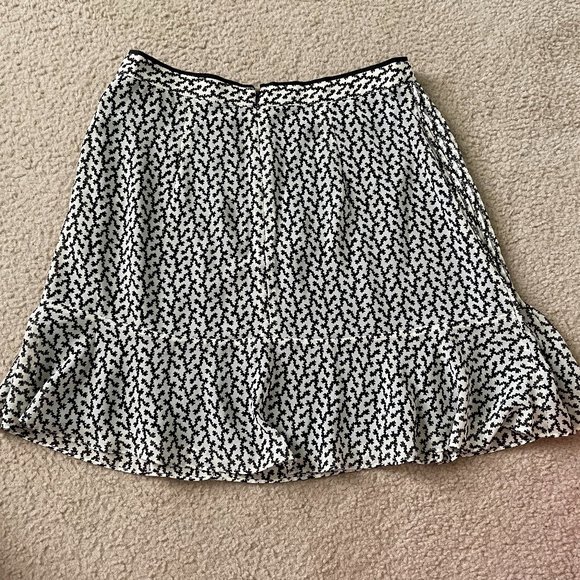 Brand New Women's Reiss Black and Cream Skirt - Picture 2 of 3